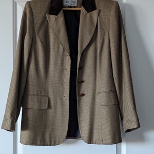 Vintage Le Suit Structured Blazer | Size 6 | Light Shoulder Padding